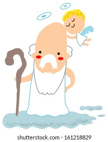 Angel and God