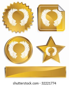 conjunto de oro de ángel