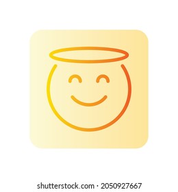 angel gradient icon isolated on white background
