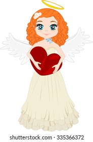 Angel with heart.