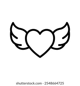 Angel heart icon color editable