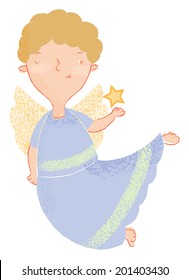Angel holding a star 