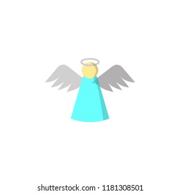 angel icon. Element of colored Christmas holiday icon for mobile concept and web apps. Thin line angel icon can be used for web and mobile