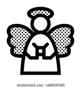 Ángel. Icono lleno de puntos.