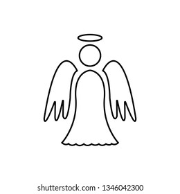 Angel icon and holy icon. Element of web icon for mobile concept and web apps- illustration
