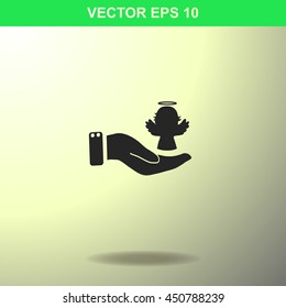 Angel icon. Illustration for business.