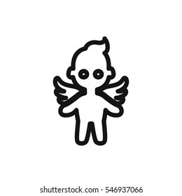 angel icon illustration isolated vector sign symbol