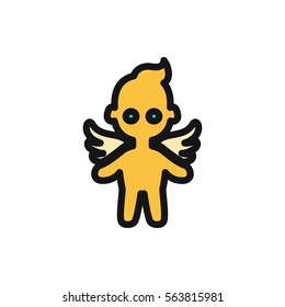 angel icon illustration isolated vector sign symbol