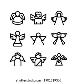 angel icon or logo isolated sign symbol vector illustration - Collection of high quality black style vector icons
