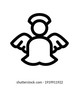 angel icon or logo isolated sign symbol vector illustration - high quality black style vector icons
