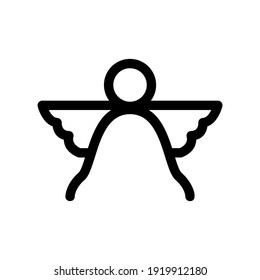 angel icon or logo isolated sign symbol vector illustration - high quality black style vector icons
