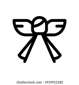 angel icon or logo isolated sign symbol vector illustration - high quality black style vector icons
