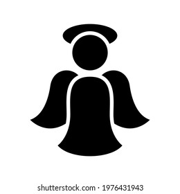 angel icon or logo isolated sign symbol vector illustration - high quality black style vector icons
