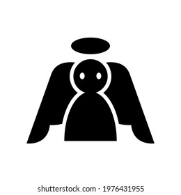 angel icon or logo isolated sign symbol vector illustration - high quality black style vector icons
