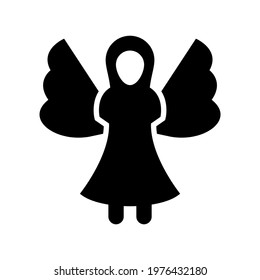 angel icon or logo isolated sign symbol vector illustration - high quality black style vector icons
