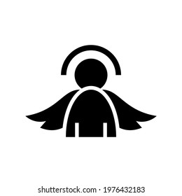 angel icon or logo isolated sign symbol vector illustration - high quality black style vector icons
