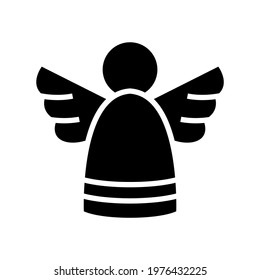 angel icon or logo isolated sign symbol vector illustration - high quality black style vector icons
