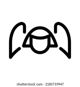 angel icon or logo isolated sign symbol vector illustration - high quality black style vector icons

