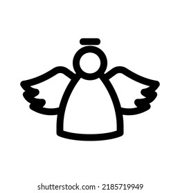 angel icon or logo isolated sign symbol vector illustration - high quality black style vector icons
