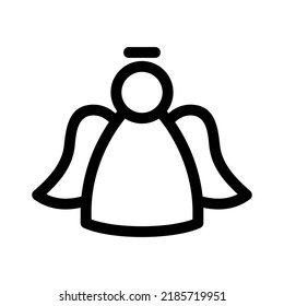 angel icon or logo isolated sign symbol vector illustration - high quality black style vector icons
