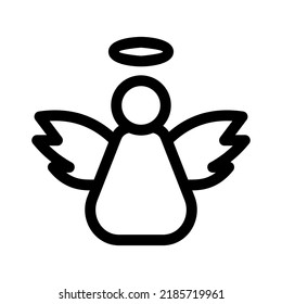 angel icon or logo isolated sign symbol vector illustration - high quality black style vector icons
