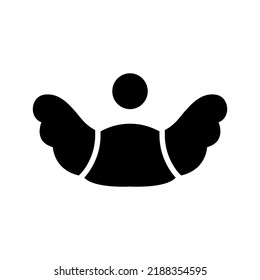 angel icon or logo isolated sign symbol vector illustration - high quality black style vector icons
