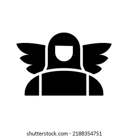 angel icon or logo isolated sign symbol vector illustration - high quality black style vector icons
