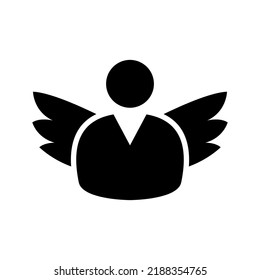 angel icon or logo isolated sign symbol vector illustration - high quality black style vector icons
