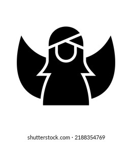 angel icon or logo isolated sign symbol vector illustration - high quality black style vector icons
