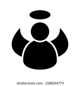 angel icon or logo isolated sign symbol vector illustration - high quality black style vector icons
