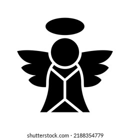 angel icon or logo isolated sign symbol vector illustration - high quality black style vector icons
