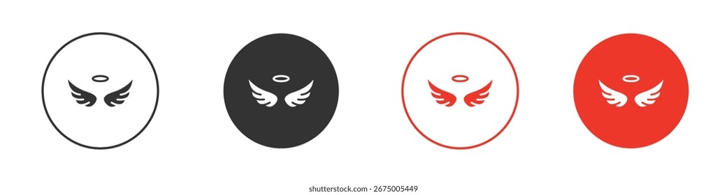 Angel-Symbol für Logo, Vektorzeichen-Symbol für Design