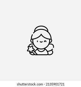 Angel icon sign vector,Symbol, logo illustration for web and mobile