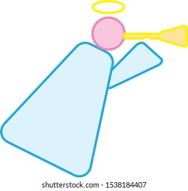 angel icon simple icon vector