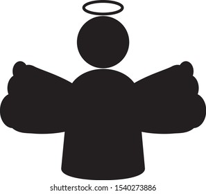 angel icon simple icon vector