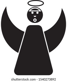 angel icon simple icon vector