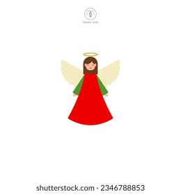 Angel icon symbol vector illustration isolated on white background
