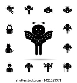 angel icon. Universal set of angel and demon for website design and development, app development