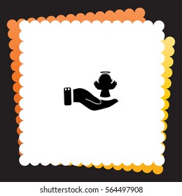 Angel  icon. Vector design.