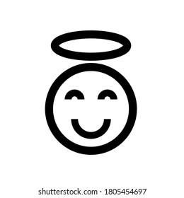 Angel icon, vector illustration. Flat design style. vector angel icon illustration isolated on white background, angel icon Eps10. angel icons graphic design vector symbols.