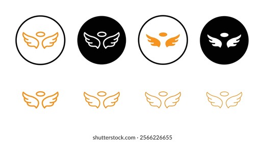Angel icon web design in vector