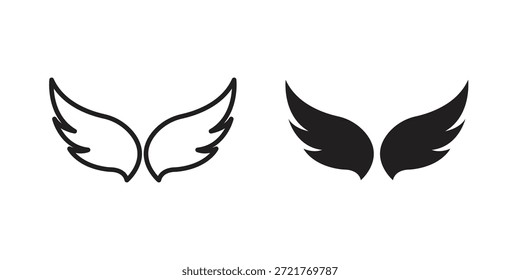 Icono del ángel para su diseño del Sitio web, logotipo, App, UI. EPS10