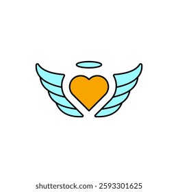 angel icons  symbol vector elements for infographic web