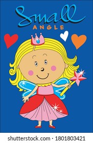 angel image vector illustration for t shirt or cards