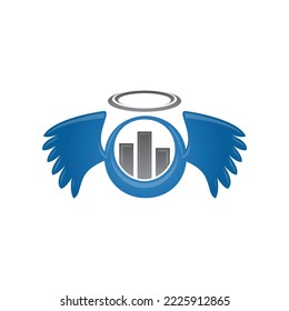 angel investment logo icon template