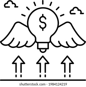 Angel Investor Concept, informal risk capitalist Vector Icon Design, Business and Management Symbol, Banking and finance Sign, ECommerce and Delivery Stock illustration 