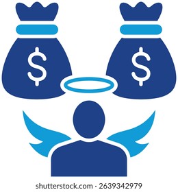Angel Investor Icon Element for Design