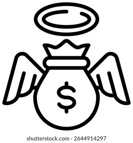 Angel Investor Icon Element for Design