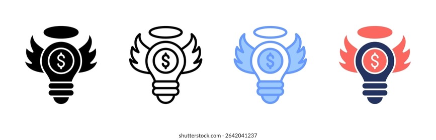 Angel Investor icon sheet multiple style collection