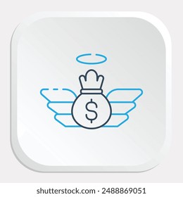 Angel Investor Icon - Symbolizing Support for Startups and Innovation